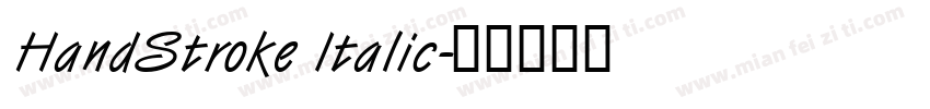 HandStroke Italic字体转换